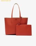  Túi Tote Lacoste Women's Anna Reversible Tote & Pouch Viennois Burnt Ochre 