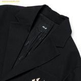  Áo Khoác Vest MLB Basic Medium Logo Blazer Light Jacket NY (Black) 