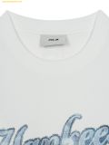  Áo Phông MLB Denim-like Big Lux Oversized Short Sleeve T-shirt NY (White) 3ATSM1453-50WHS 