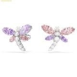  Bông Tai, Khuyên Tai Swarovski Ariana Grande x Swarovski stud earrings Mixed cuts, Dragonfly, Multicolored, Rhodium plated 5737371 