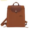  Balo Longchamp Le Pliage Original Backpack Size M Cognac - Recycled canvas 