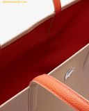  Túi Tote Lacoste Women's Anna Reversible Tote & Pouch Viennois Burnt Ochre 