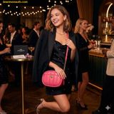  Túi Đeo Chéo Quilties Coach Camera Bag C4814 Pink 