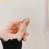  Nhẫn Swarovski Attract Ring Round, White, Rhodium Plated 