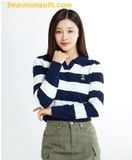  Áo Sweater Len SAPO Cable Semi-Open Sweater SPKWE49G40 - Navy 