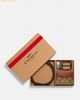 Set Ví Coach Boxed Card Case And Belt Gift Set In Colorblock Signature Canvas C8278 Nâu khaki