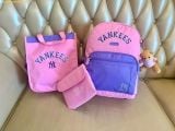  Balo MLB Backpack Children's School Bag Set Varsity Series New York Yankees 7ABKV014N-50VOS màu Hồng 