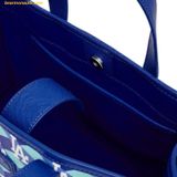  Túi Tote Vuông MLB Cube Monogram Medium Tote Bag LA Dodgers Blue 