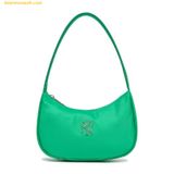  Túi Đeo Vai MLB Nylon Hobo Bag New York Yankees Green 3ABQS032N-50GNS 
