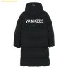  Áo Khoác Phao Dài MLB Basic Big Lettering Hood Long Padding New York Yankees 3ADJB1846-50BKS-Đen 