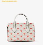  Túi Xách Michael Kors Sheila Small Embellished Signature Logo Satchel Cream Multi 35R6G6HS5O 