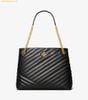 Túi Tote Tory Burch Kira Chevron Tote Màu Đen 157016