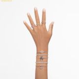  Vòng Tay, Lắc Tay Swarovski Matrix Tennis bracelet Round cut, SKU 5657657, Rose gold 