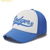  Mũ Lưới MLB Varsity Basics Colsive Lettering Color Block Mesh Cap LA (Blue) 3AMC00343-07BLS Xanh 