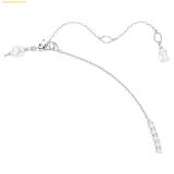  Dây Chuyền, Vòng Cổ Swarovski Matrix Y necklace Crystal pearl, Round cut, White, Rhodium plated - 5692416 