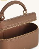  Túi Cốp Đeo Chéo JW PEI Cleo Box Shape Top Handle Bag - Brown 