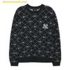  Áo Sweater MLB Dia Monogram Allover Jacquard Comfortable Fit New York Yankees 3AMTM0134-50BKS 