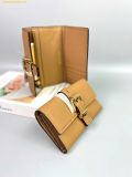  Ví Gập Michael Kors Nolita Medium Pebbled Leather Tri-Fold Wallet Camel 32F4GY5E8L 