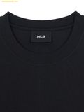  Áo Phông MLB Basic Simple Street Logo Oversized Short Sleeve T-shirt New York Yankees 3ATSB0463-50BKS Black 