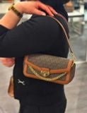  Túi Đeo Vai Michael Kors Soho Small Signature Logo Convertible Crossbody Bag 35S6G1SC5B Brown 