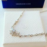  Dây chuyền, vòng cổ Swarovski Gema pendant, Mixed cuts, Flower, White, Rhodium plated 5644683 