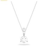  Dây Chuyền Swarovski Stilla pendant Round cut, White, Rhodium plated 5472635 