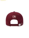  Mũ Lưỡi Trai MLB Varsity Vintage Cursive Damaged Unstructured Ball Cap BOS Wine 3ACPV015N-43WIS 