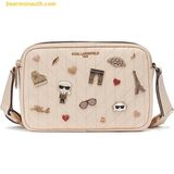  Túi Đeo Chéo Karl Lagerfeld Paris Maybelle Camera Crossbody L5GEX9BJ - Begi 