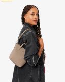  Túi Tote Lacoste Tote Bag Begi - Size Mini - NF2609PK (Kèm Dây) Taupe 