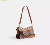  Túi Xách Coach Tabby Shoulder Bag 26 In Crystal Signature Jacquard Mushroom CDZ34 