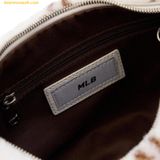  Túi Lông Đeo Vai MLB Dia Monogram Fur Hobo Bag New York Yankees D.Cream 3ABQM0836-50CRD 