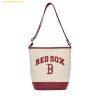 Túi Bucket MLB Varsity Basic Canvas Bucket Bag Boston Red Sox D.Cream - 3ABMS093N-43CRD