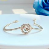  Vòng Tay, Lắc Tay Swarovski Generation bangle White, Rose gold-tone plated 5636588 