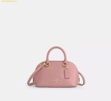  Túi Đeo Chéo Coach Lara Mini Satchel Bag Pink Petal CEA01 