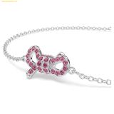  Lắc Tay, Vòng Tay Swarovski Lifelong Bow bracelet 5723553 - Pink 