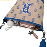  Túi Đeo Vai MLB Big Classic Monogram Jacquard New Bucket Bag Boston Red Sox 3ABML023N-43SAL 