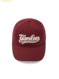  Mũ Lưỡi Trai MLB Varsity Cultivator Buckle Logo Unstructured Ball Cap NY (Burgundy) Đỏ Đô 3ACPVF04N-50BDS 