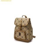  Balo MLB Dia Monogram Mini Backpack New Boston Red Sox Beige 7ABKMD45N-43BGS 