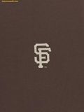  Áo Phông MLB Basic Small Logo Semi-Oversized Short Sleeve T-shirt San Francisco Giants Brown 3ATSB8063-14BRS 
