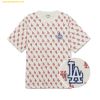 Áo Phông MLB Classic Monogram Full-Panel Pattern Short-Sleeve T-Shirt LA (Cream) 3ATSM1133-07CRS Trắng Cream