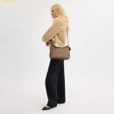  Túi Đeo Vai Coach Laurel Shoulder Bag In Signature Canvas CV975 Nâu Nhạt 