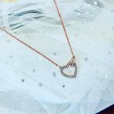  Dây Chuyền, Vòng Cổ Swarovski Lovely necklace Heart, White, Rose gold-tone plated 5636445 