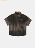  Áo Sơ Mi Bad Blood Cosmo Graphic Short Sleeve Shirt - Brown Check w-sht25-007 