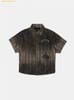 Áo Sơ Mi Bad Blood Cosmo Graphic Short Sleeve Shirt - Brown Check w-sht25-007