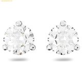  Bông Tai, Khuyên Tai Swarovski Stilla stud earrings Round cut, White, Rhodium plated 1800046 