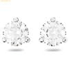  Bông Tai, Khuyên Tai Swarovski Stilla stud earrings Round cut, White, Rhodium plated 1800046 