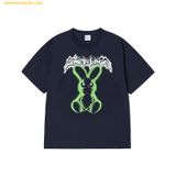  Áo Phông ADLV Neon Alien Rabbit Short Sleeve T-Shirt Navy 