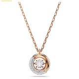  Dây Chuyền Swarovski Dextera pendant Round cut, dancing, White, Rose gold-tone plated 5692257 