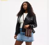  Túi Đeo Chéo Coach Smith Mini Tote Bag In Signature Jacquard Maple CCF80 