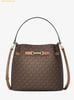  Túi Xách Michael Kors Carson Medium Signature Logo Convertible Bucket Crossbody Bag Brown 35R6G2ZS6B 